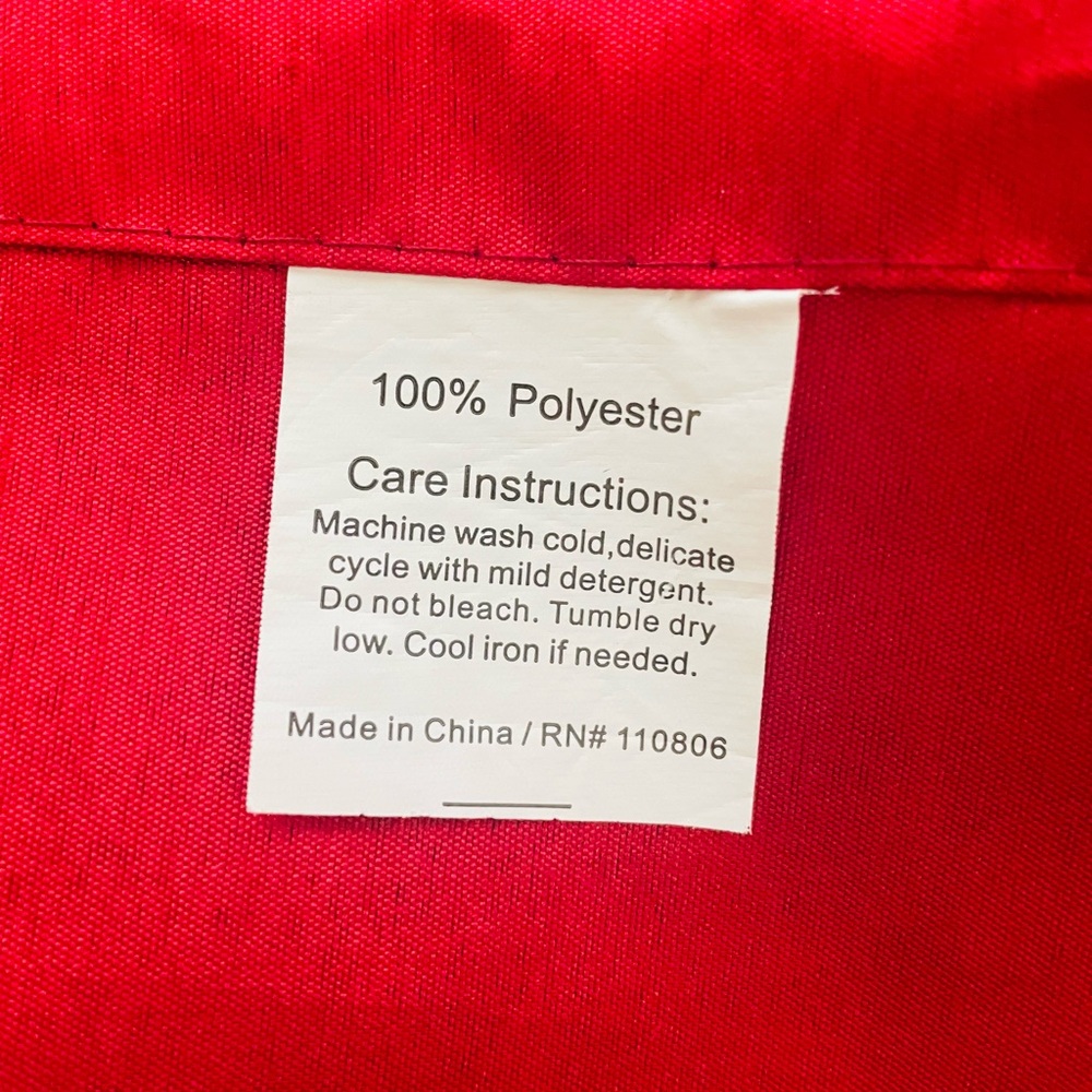 Grommet Sheer Red Curtain Panels 54x95 - Picture 4 of 5
